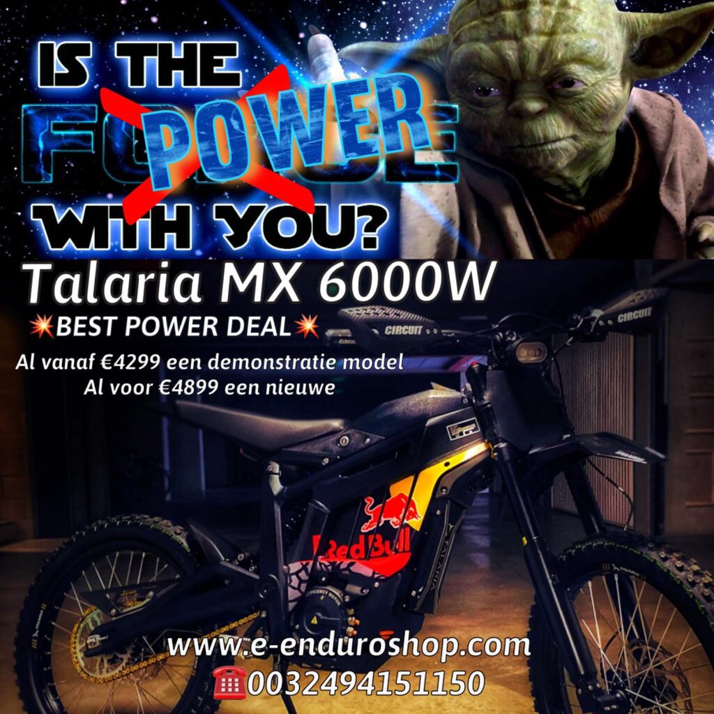 Surroncenter E-Enduroshop Talaria Surron Surronspecialist Talaria 6000W - Feel the power 2023